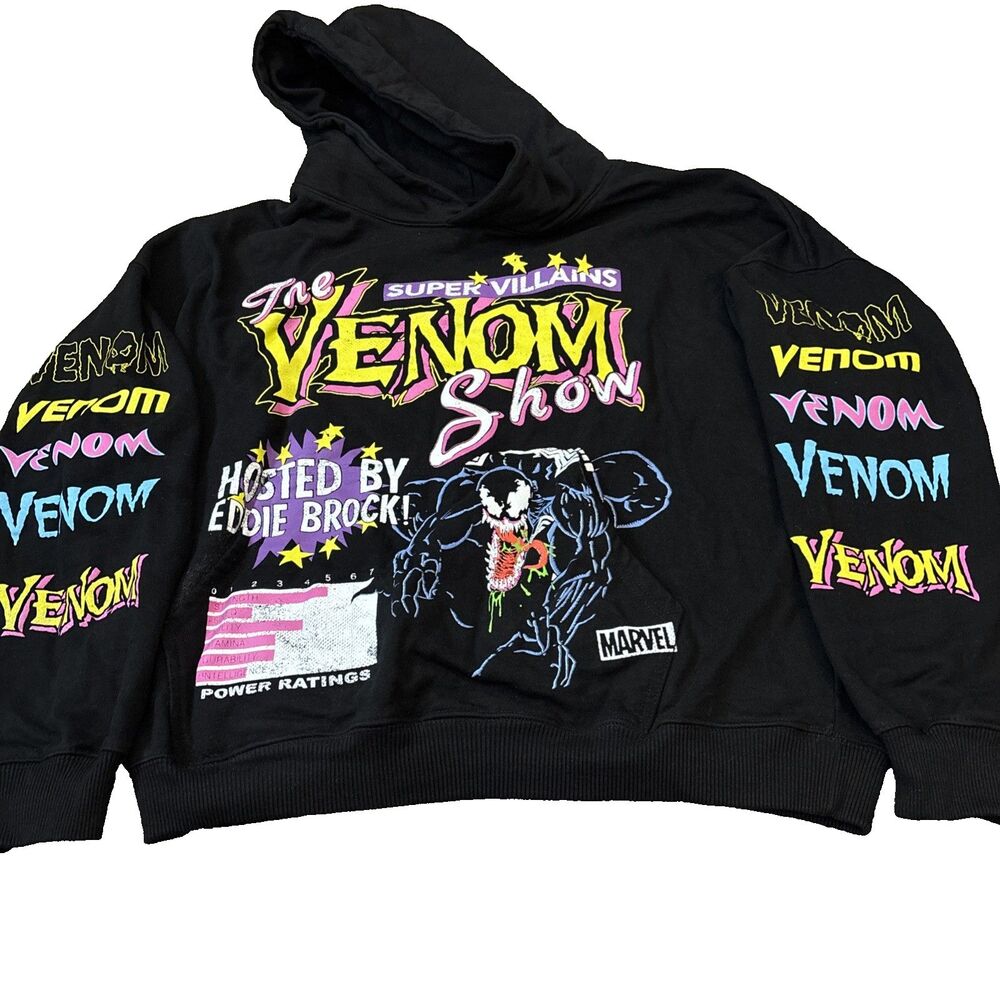73Studio Cotton MARVEL VENOM THE VENOM SHOW PREMIUM HOODIE M